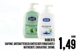 Al Discount Roberts sapone antibatterico/antiscrep/idratante/ nutriente erogatore offerta