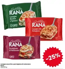 Interspar Lasagne assortite o parmigiana di melanzane Rana offerta