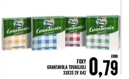 Al Discount Foxy grantavola tovaglioli offerta