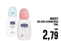 Al Discount Roberts deo vapo azzurro/rosa offerta
