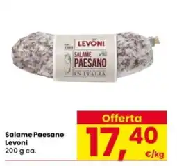 Interspar Salame Paesano Levoni offerta