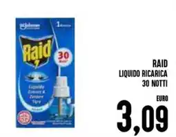 Al Discount Raid liquido ricarica 30 notti offerta