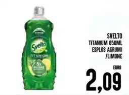 Al Discount Svelto titanium esplos agrumi /limone offerta