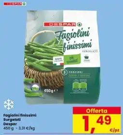 Interspar Fagiolini finissimi Surgelati Despar offerta