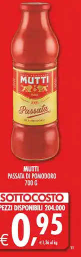 Deco Superstore Mutti passata di pomodoro offerta