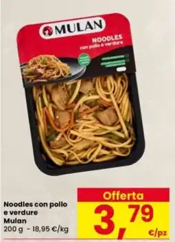 Interspar Noodles con pollo e verdure Mulan offerta