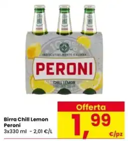 Interspar Birra Chill Lemon Peroni offerta