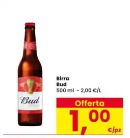 Interspar Birra Bud offerta
