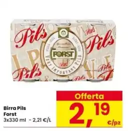 Interspar Birra Pils Forst offerta