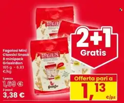 Interspar Fagolosi Mini Classici Snack 8 minipack GrissinBon offerta