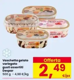Interspar Vaschetta gelato variegato Despar offerta