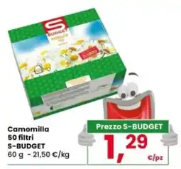 Interspar Camomilla 50 filtri S-BUDGET offerta