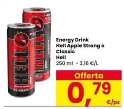 Interspar Energy Drink Hell Apple Strong o Classic Hell offerta