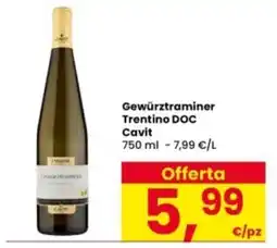 Interspar Gewürztraminer Trentino DOC Cavit offerta