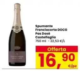 Interspar Spumante Franciacorta DOCG Pas Dosè Castelfaglia offerta