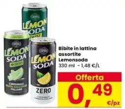 Interspar Bibite in lattina Lemonsoda offerta