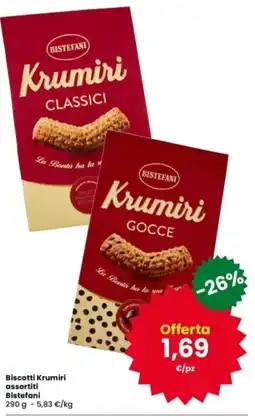 Interspar Biscotti Krumiri Bistefani offerta