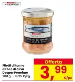 Interspar Filetti di tonno all'olio di oliva Despar Premium offerta