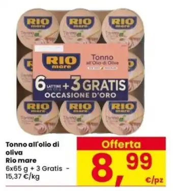 Interspar Tonno all'olio di oliva Rio mare offerta