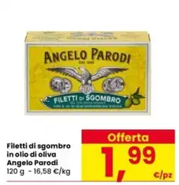 Interspar Filetti di sgombro in olio di oliva Angelo Parodi offerta