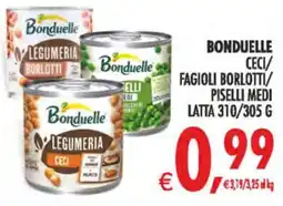 Deco Superstore Bonduelle ceci/ fagioli borlotti/ piselli medi latta offerta