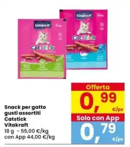 Interspar Snack per gatto Catstick Vitakraft offerta