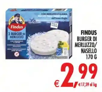 Deco Superstore Findus burger di merluzzo/ nasello offerta