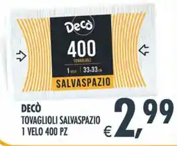 Deco Superstore Decò tovaglioli salvaspazio offerta