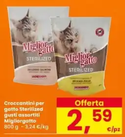 Interspar Croccantini per gatto Sterilized Migliorgatto offerta