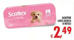 Deco Superstore Scottex carta igienica 10 rotoli offerta