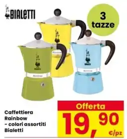 Interspar Caffettiera Rainbow Bialetti offerta