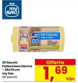Interspar 20 Sacchi Pattumiera Sacme my Sac offerta