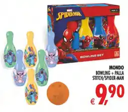 Deco Superstore Mondo bowling + palla stitch/spider-man offerta
