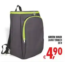 Deco Superstore Green hour zaino termico offerta