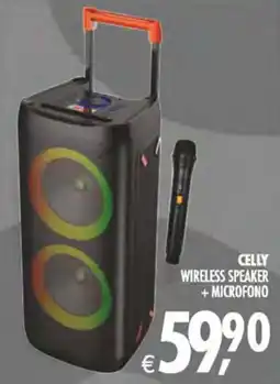 Deco Superstore Celly wireless speaker +microfono offerta