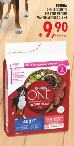 Deco Superstore Purina one crocchette per cane medium manzo/agnello offerta