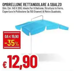 Galassia Ombrellone rettangolare a sbalzo offerta