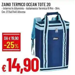 Galassia Zaino termico ocean tote 20 offerta