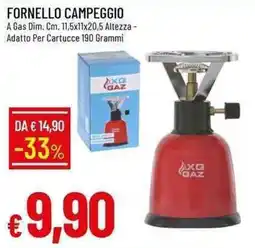 Galassia Xg gaz fornello campeggio offerta