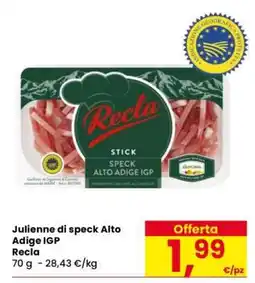 Eurospar Julienne di speck Alto Adige IGP offerta
