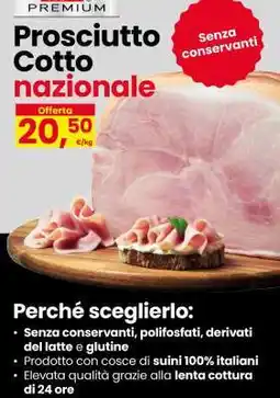 Eurospar PROSCIUTTO COTTO NAZIONALE offerta