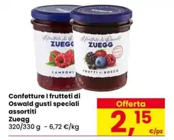 Eurospar Confetture I frutteti di Oswald gusti speciali assortiti offerta