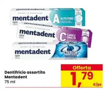 Eurospar Dentifricio assortito Mentadent offerta