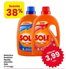 Eurospar Detersivo lavatrice liquido assortito Sole offerta