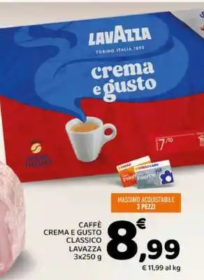 CAFFÈ CREMA E GUSTO CLASSICO LAVAZZA 3x250 g