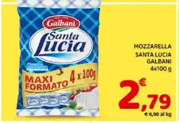 Conad MOZZARELLA SANTA LUCIA GALBANI offerta