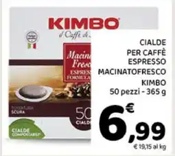 Conad KIMBO CIALDE PER CAFFÈ ESPRESSO MACINATOFRESCO offerta