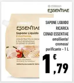 Conad SAPONE LIQUIDO RICARICA CONAD ESSENTIAE offerta