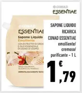 Conad SAPONE LIQUIDO RICARICA CONAD ESSENTIAE offerta