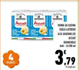 Conad PANNA DA CUCINA SENZA LATTOSIO ALTA DIGERIBILITÀ ACCADÌ GRANAROLO offerta